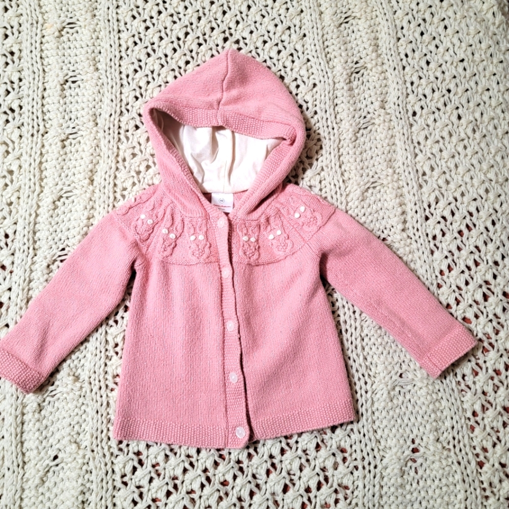 Hanna Andersson Pink Bunny Sweater Girl